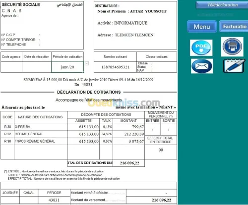 Application IFU FACTURATION CAISSE