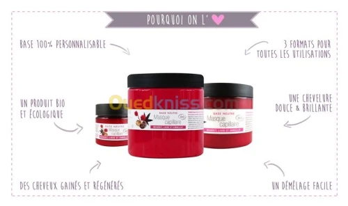 BASE MASQUE CAPILLAIRE BIO Aroma Zone