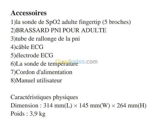 MONITEUR DE SURVEILLANCE CONTEC 