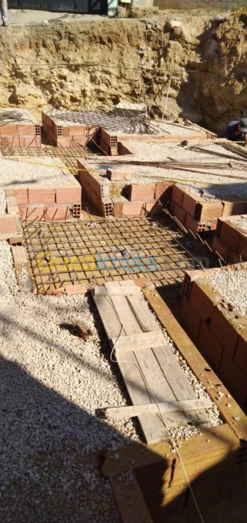 travaux de construction  en TCE