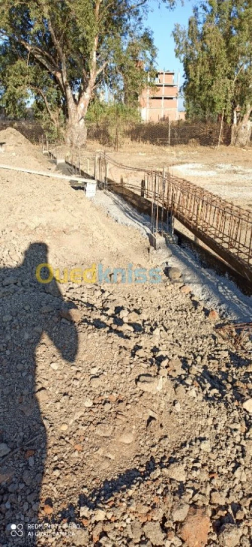 travaux de construction  en TCE