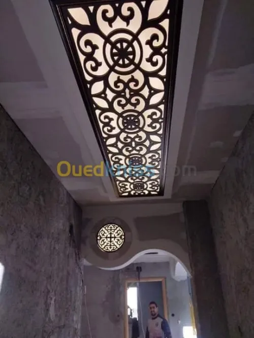 Placoplatre  pvc  decoration ba13 meub