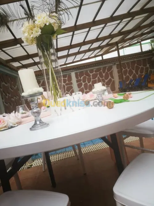 chaise et table pliable de fetes 