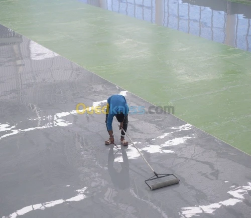 Travaux béton imprimé epoxy resine tap
