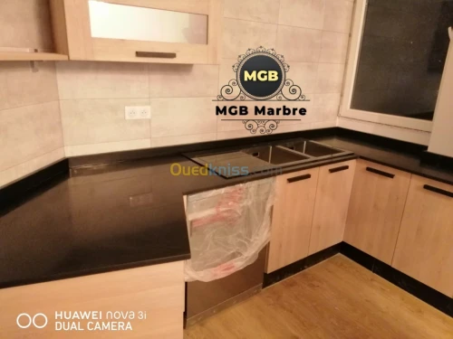 Travaux de Quartz ( plan de travail)