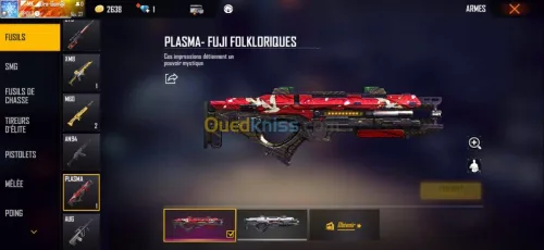 Compte free fire serveur Thaïlande 