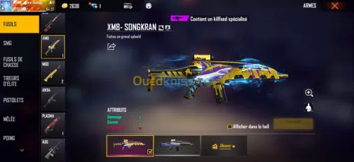 Compte free fire serveur Thaïlande 