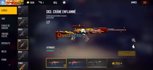 Compte free fire serveur Thaïlande 