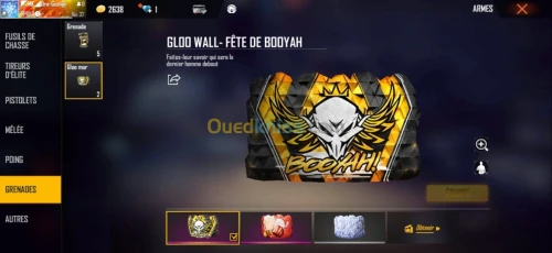 Compte free fire serveur Thaïlande 