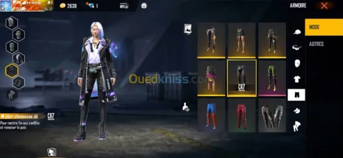 Compte free fire serveur Thaïlande 