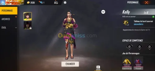 Compte free fire serveur Thaïlande 