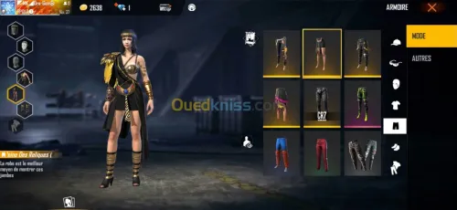 Compte free fire serveur Thaïlande 