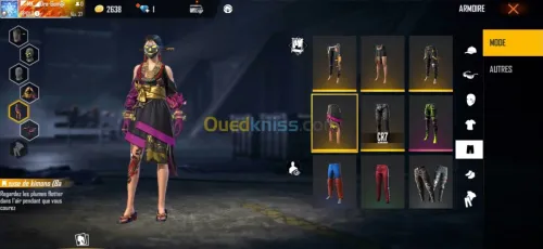 Compte free fire serveur Thaïlande 
