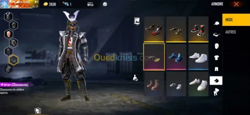 Compte free fire serveur Thaïlande 