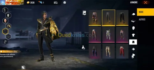 Compte free fire serveur Thaïlande 