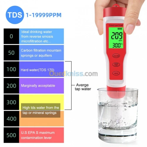 ph mètre/TDS/EC/ ph/salinité/ORP