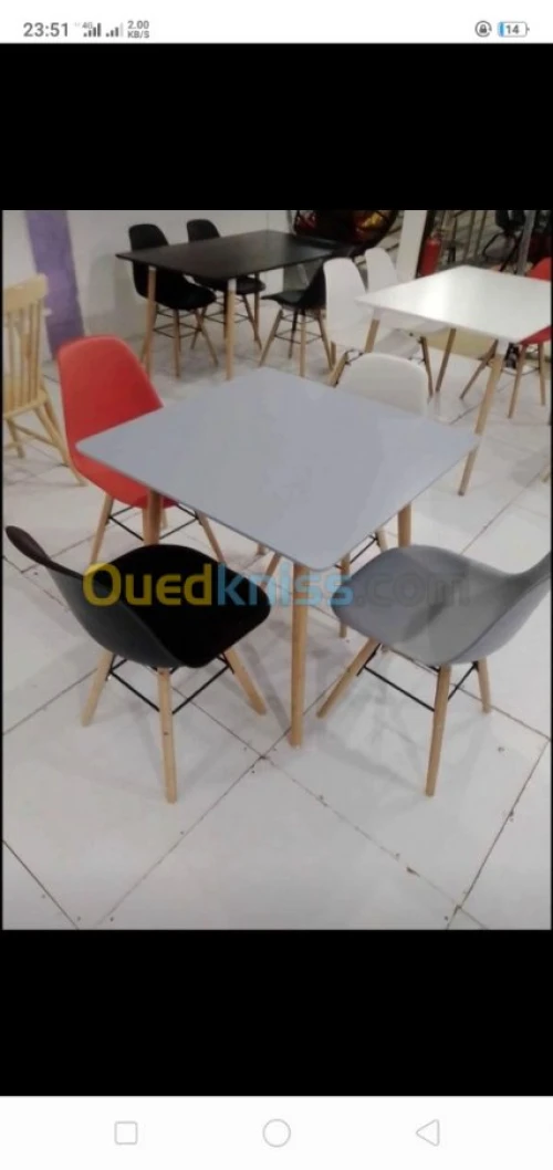 Solde table et chaise scandinave prix choc 