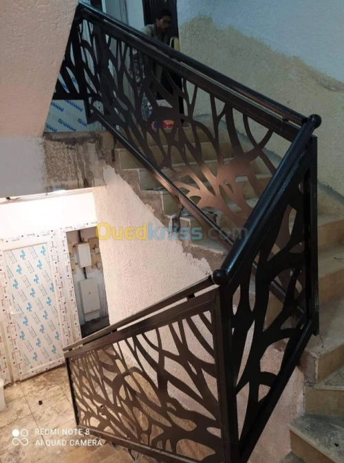Fabrication/pose de rampe d'escalier
