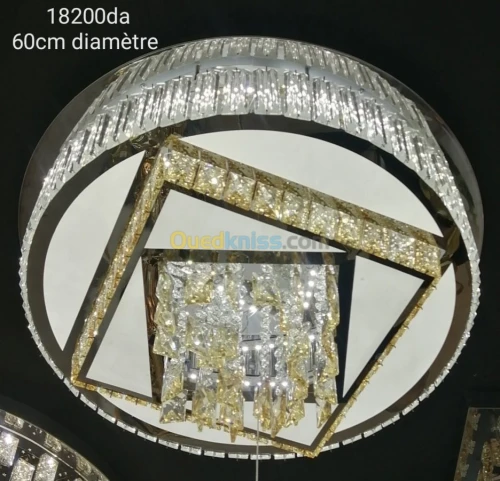 Lustre plafonnier led Bluetooth 60cm