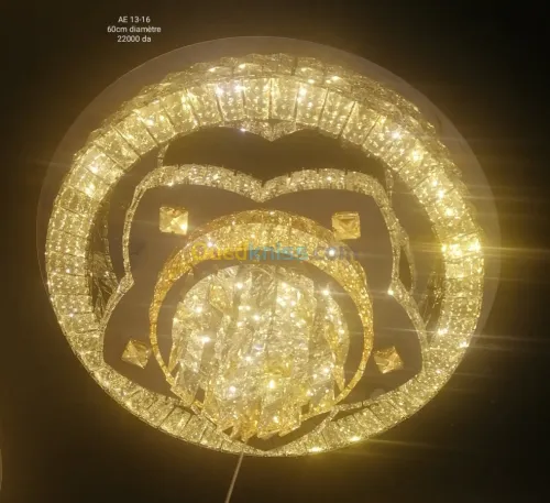 Lustre plafonnier led Bluetooth 60cm
