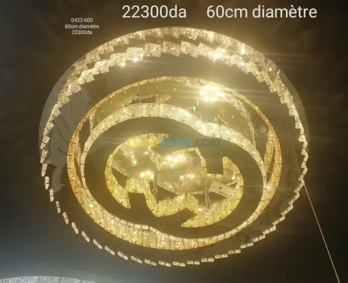 Lustre plafonnier led Bluetooth 60cm