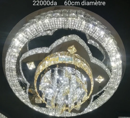 Lustre plafonnier led Bluetooth 60cm