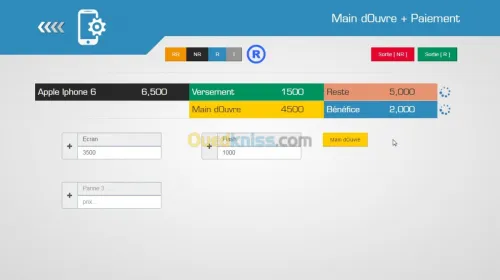 Logiciel Gestion Vente Réparation Télephones