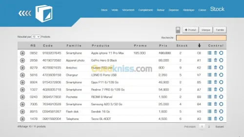 Logiciel Gestion Vente Réparation Télephones