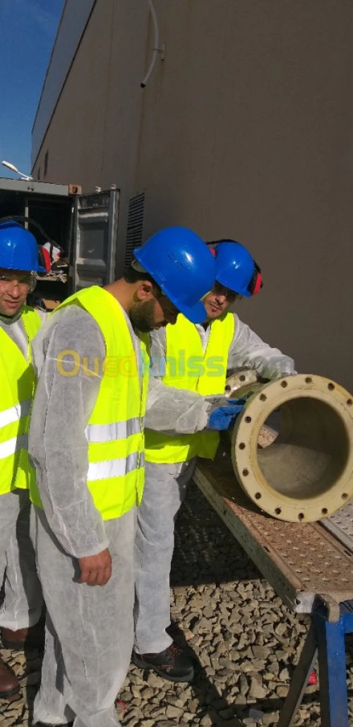 fibre de verre et résine polyester 