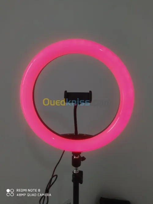 Ringlight rgb led 33cm + suport 2,2 mt