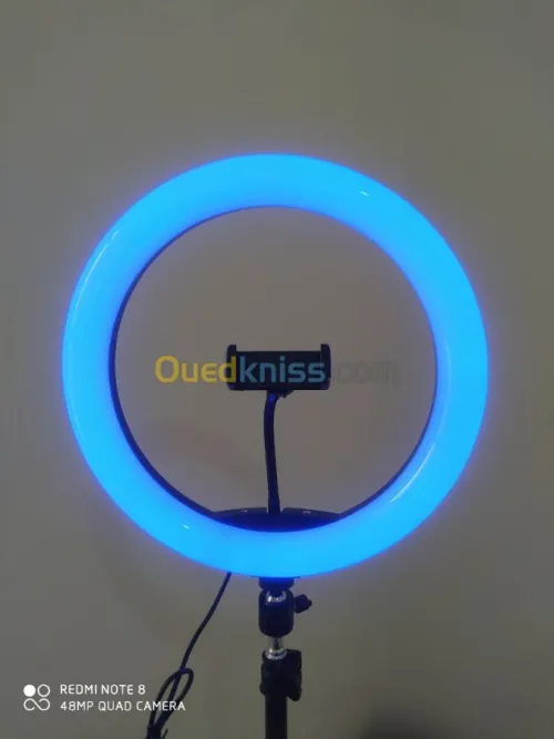 Ringlight rgb led 33cm + suport 2,2 mt