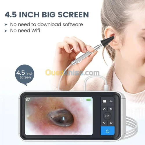 Otoscope d'oreilles numérique médical