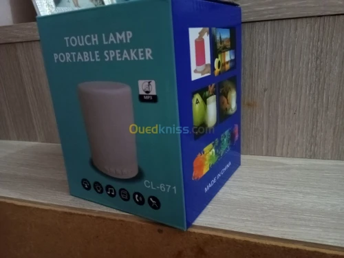 Touch lamp portable speaker