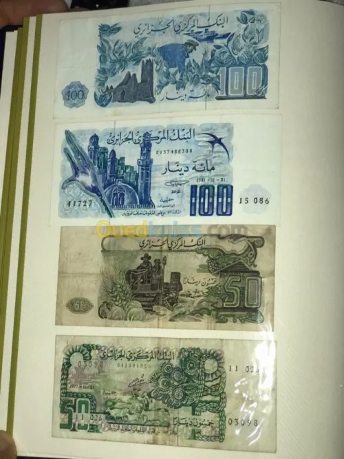 Billets d'argent collections