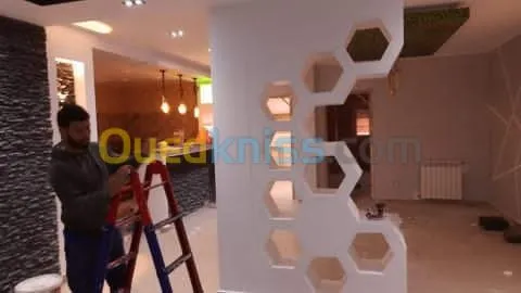 faux plafond PVC et BA13 simple 