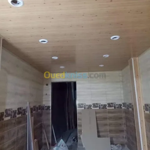 faux plafond PVC et BA13 simple 