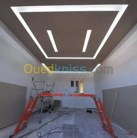 faux plafond PVC et BA13 simple 