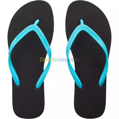 TONGS FEMME - NOIR TURQUOISE