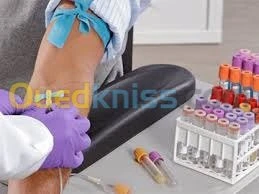 INFIRMIER A DOMICILE PRELEVEMENT SANGUIN .anti génique. PCR