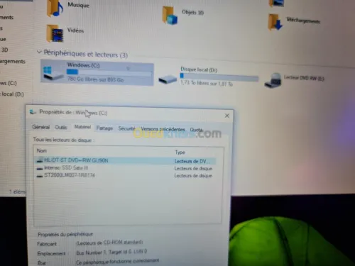 Station dell precision i7 ram 32 2 ssd