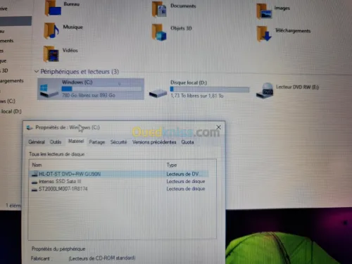 Station dell precision i7 ram 32 2 ssd