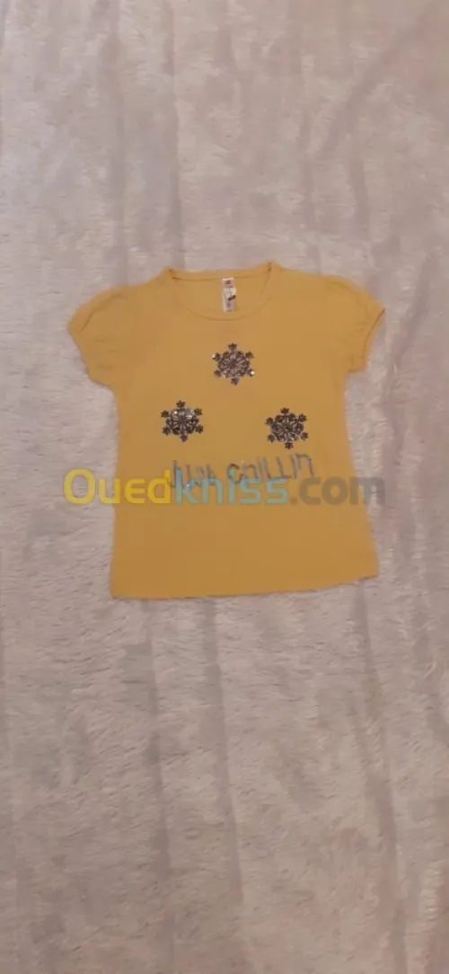 Lot T-shirts fille Bangladesh cotton 