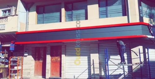 travaux de façades en alucoband 