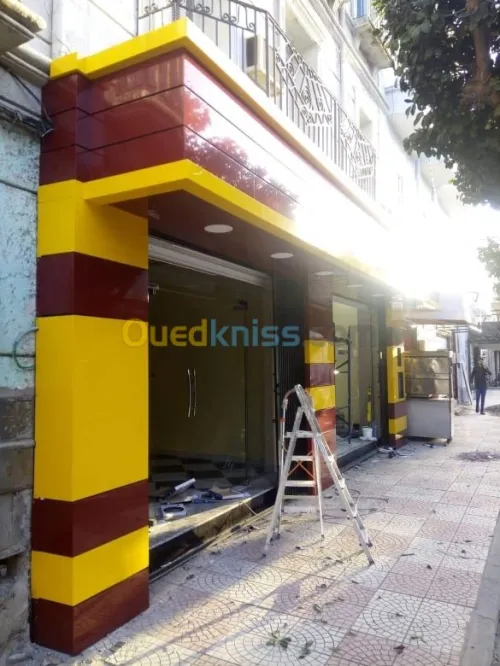 travaux de façades en alucoband 
