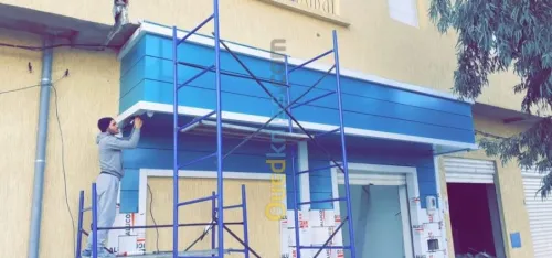 travaux de façades en alucoband 