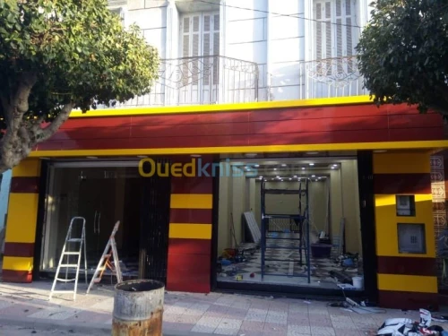 travaux de façades en alucoband 