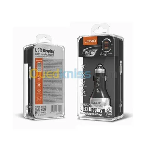 Chargeur Auto C2 Duel Port Qc 3.0 A 