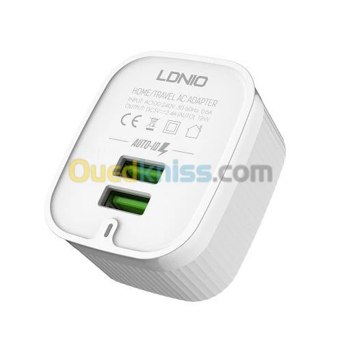 Chargeur Murale A201 - 2usb 