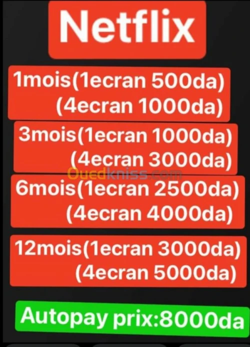 حسابات نتفليكس 