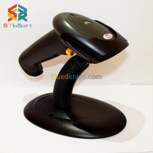 Lecteur code barre avec support